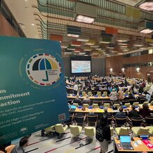 Photo of conference room at UN Multistakeholder Hearing