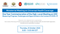 Réunion ministérielle sur la couverture santé universelle 