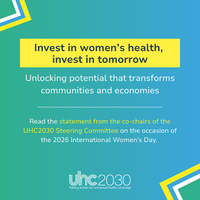 Invest in women’s health, invest in tomorrow