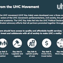 What did leaders commit to in the political declaration on UHC?