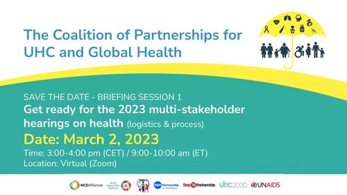 Briefing Session 1: Get ready for the 2023 multi-stakeholder hearing on health (logistics & process)