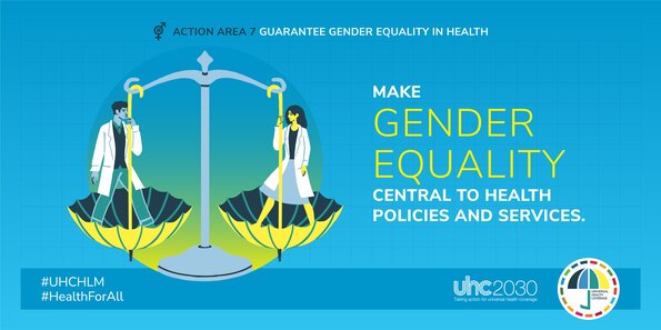 Action area 7: Guarantee gender equality in health.