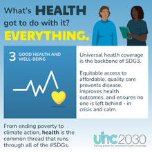 UHC drives progress across all of the SDGs