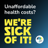 The 2025 UHC Day campaign launches with the theme “Unaffordable health costs? We’re sick of it!”