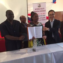 Liberia compact signing May 2017