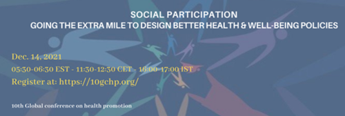 Social participation: going the extra mile to design better health and well-being policies