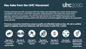 What did leaders commit to in the political declaration on UHC?